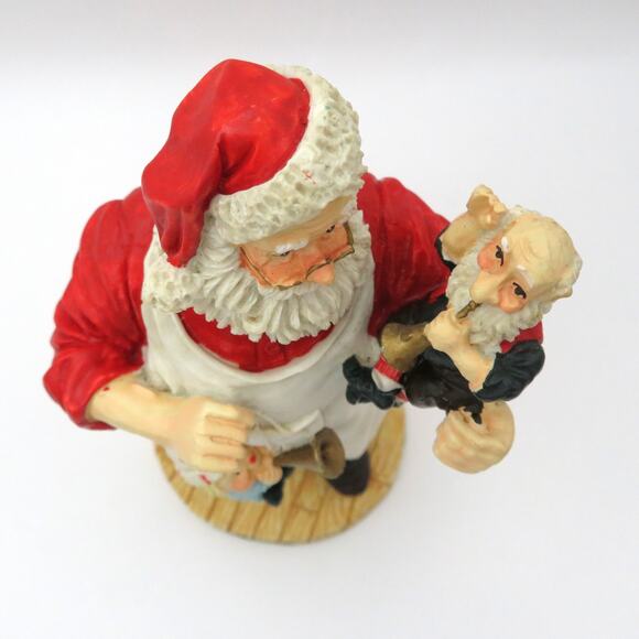 Vintage Dept 56 Santa Toymaker with Elves Figurine Christmas Holiday Decor - Picture 8 of 10